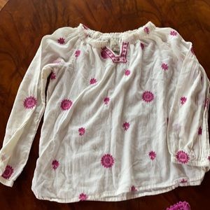 Peek cotton blouse and matching skirt